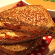 Random image: Smoky mountain cheese and tomato toasties with creamy tomato soup