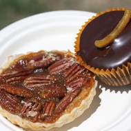 Random image: Pecan tart and jaffa fudge cupcake