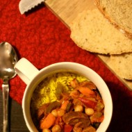 Random image: Basque chickpea and chorizo stew, World Vegan Feast